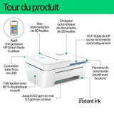 Imprimante tout-en-un HP Deskjet 4222e jet d'encre couleur Copie Scan - 3 mois d'Instant ink inclus avec HP+