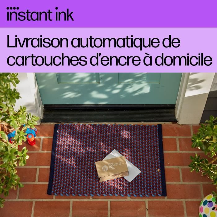 Imprimante tout-en-un HP Deskjet 4222e jet d'encre couleur Copie Scan - 3 mois d'Instant ink inclus avec HP+