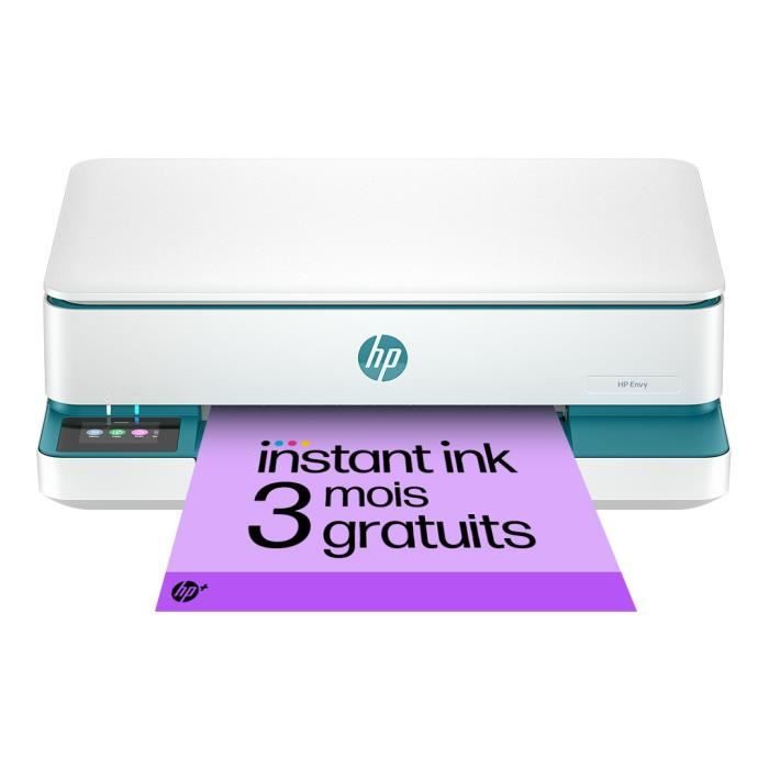 Imprimante tout-en-un HP Envy 6122e Jet d'encre couleur - Copie Scan - 3 mois d'Instant ink inclus avec HP+