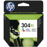 HP 304XL Cartouche d'encre trois couleurs authentique (N9K07AE) pour HP DeskJet 2620/2630/3720/3730