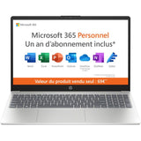 PC Portable HP 15-fc0020nf - Windows 11 + Microsoft 365 inclus 1 an - 15,6 FHD - Athlon Silver 7120U - RAM 4Go - 128Go SSD - AZERTY