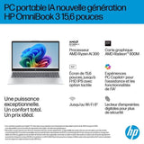 PC Portable HP Omnibook 3 15-fn0027nf - Windows 11 - 15,6 FHD IPS - Ryzen AI 5 330 - RAM 24Go - Stockage 512Go SSD - AZERTY