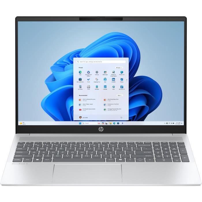 PC Portable HP Omnibook 5 16-bc1000nf - Windows 11 - 16 2K IPS - Ryzen 7 8840U - RAM 16Go - Stockage 1 To SSD - AZERTY