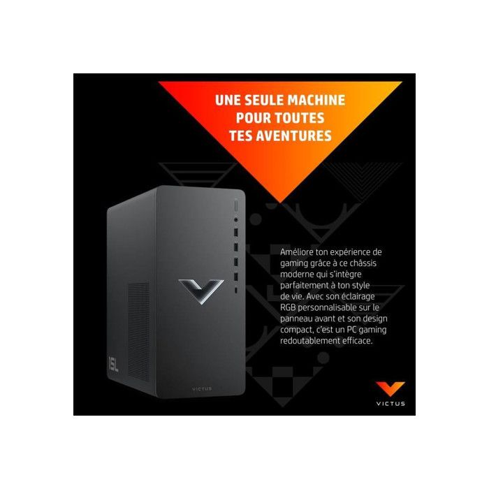 PC Gamer HP Victus 15L TG02-0075nf - Windows 11 - RTX 4060 8Go - Core i5-12400F - RAM 16Go - Stockage 512 Go SSD