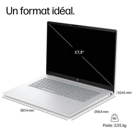 PC Portable HP OmniBook 3 17-dn0006nfx - Sans Windows - 17,3 FHD IPS - Ryzen 5 250 - RAM 8Go - Stockage 512Go SSD - AZERTY