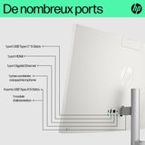 PC Tout-en-un HP 24-cr0091nf - Windows 11 - 23,8 FHD IPS - Athlon Silver 7120U - RAM 8Go - 512Go SSD - Clavier et souris filaires