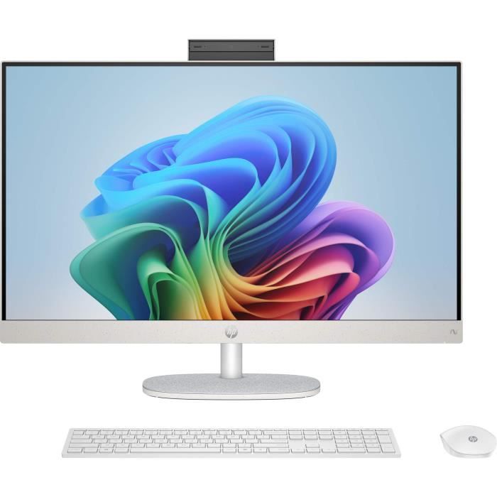 PC Tout-en-un HP 27-ct2005nf - Windows 11 - 27 FHD IPS - Ryzen AI 5 330 - RAM 16Go - 512Go SSD - Clavier et souris sans fil