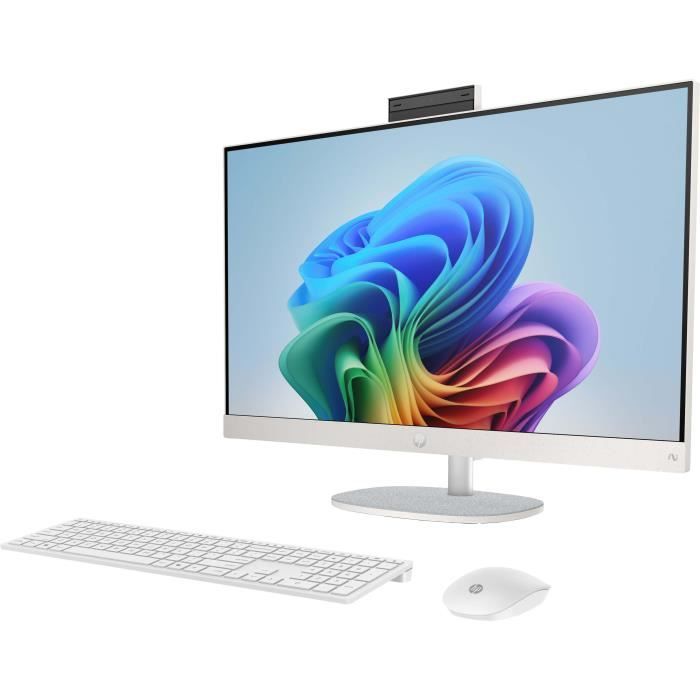 PC Tout-en-un HP 27-ct2005nf - Windows 11 - 27 FHD IPS - Ryzen AI 5 330 - RAM 16Go - 512Go SSD - Clavier et souris sans fil