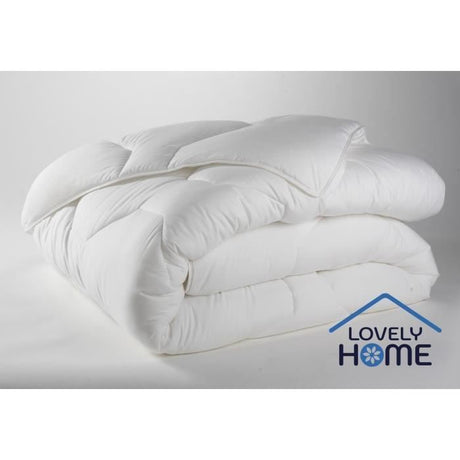 Couette tempérée 350gr/m˛ antiacariens LOVELY HOME - 220 x 240 cm - Blanc