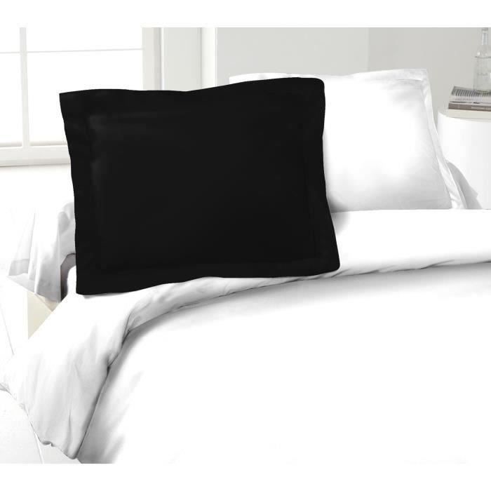 LOVELY HOME Set of 2 Pillowcases 100% cotton 50x70 cm - Black