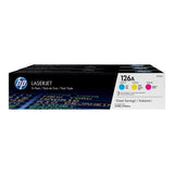 Pack de 3 cartouches de toner trois couleurs HP 126A (CF341A) authentiques pour HP LaserJet Pro CP1025