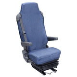 Housse universelle HTC EQUIPEMENTS pour siege de camion en coton matelassé tissu jean's 100% coton