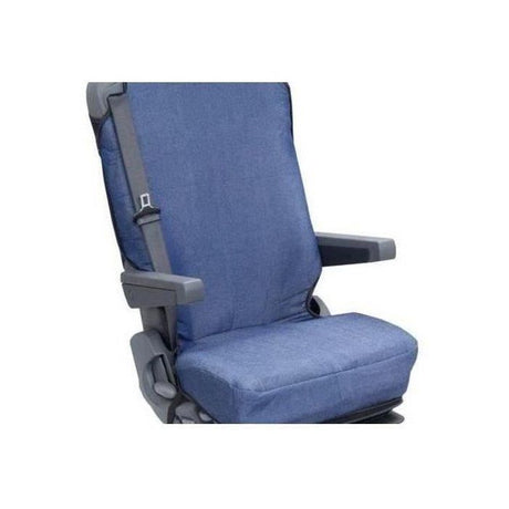 Housse universelle HTC EQUIPEMENTS pour siege de camion en coton matelassé tissu jean's 100% coton