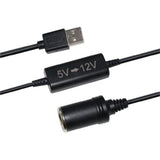 Convertisseur USB 5V vers 12V- HTC TECHNIC - Puissance 12 W - Longueur du câble 120 cm