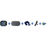 Pack  DEPART EN VACANCES HTC EQUIPEMENTS 5 pcs comprend: 2 pare soleil- support tablette - coussin cale nuque- prise allume cigare