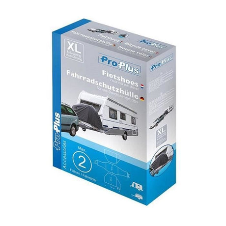 Pack départ au camping 3 pcs- HTC EQUIPEMENT - Incluant : 1 housse pour 2 vélos, sangle anti tempete, adaptateur remorque 13 vers 7