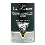 Château Haute Cariziere Muscadet Sevre et Maine - Vin blanc de Loire 2021