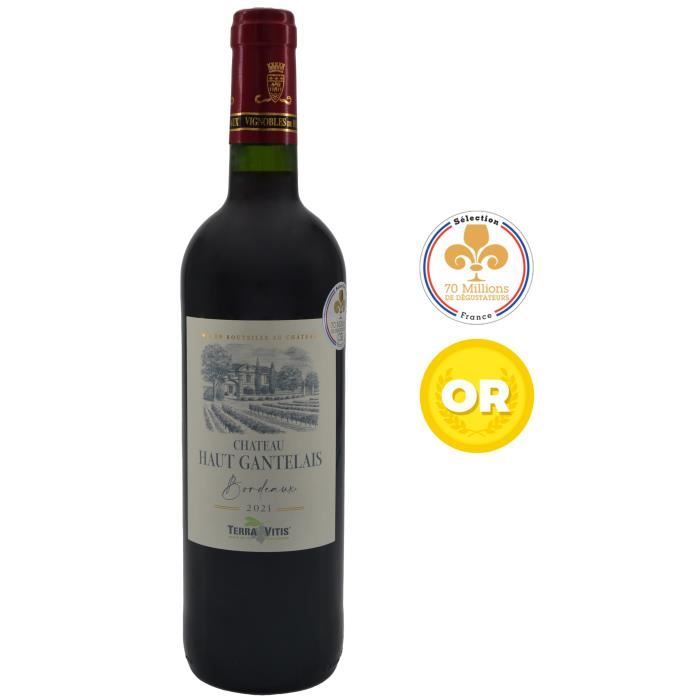 Château Haut Gantelais 2021 Bordeaux Supérieur - Vin rouge du Sud-Ouest