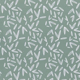 Buffet 1 portes 1 tiroir - DÈcor chene et vert - Pieds en bois massif - L 123 x P 40 xH 85 cm - GARDENIA