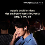 Ecouteurs sans fil - Huawei - FreeBuds Pro 4 - Noir