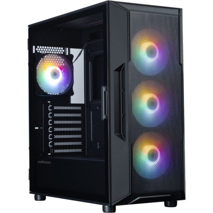 Boitier PC sans alimentation - ZALMAN i3 NEO V2 - I3NEOV2FRGBBK - Moyen tour - Format ATX - Noir