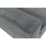 Canapé modulable - 3 places - IGOR - Tissu Gris anthracite - 198 x 94 x 70 cm