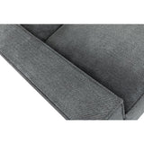 Canapé modulable - 3 places - IGOR - Tissu Gris anthracite - 198 x 94 x 70 cm