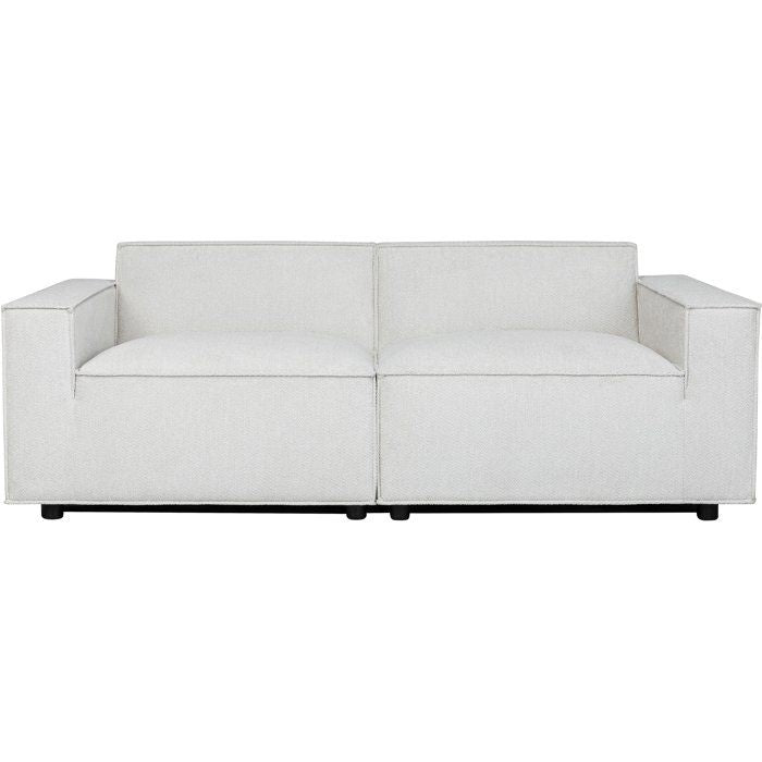 Canapé modulable - 3 places - IGOR - Tissu Beige - 198 x 94 x 70 cm