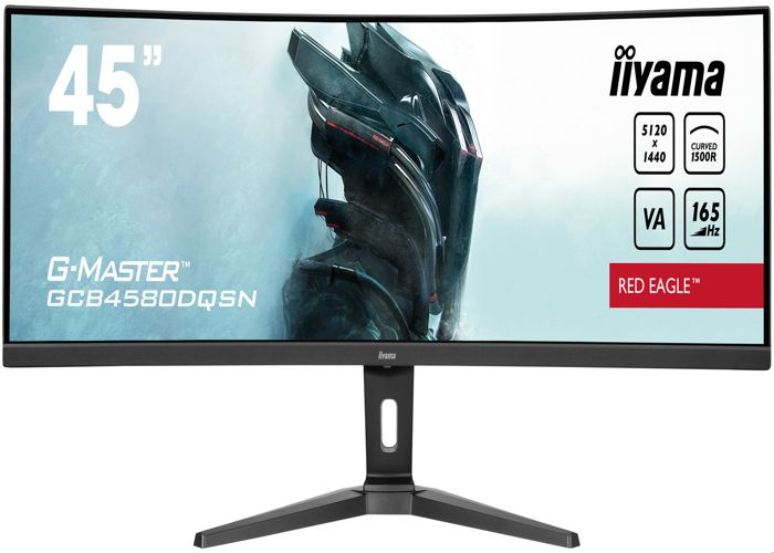 Ecran PC Gamer Incurvé - IIYAMA - 45 - DQHD - 165Hz - Dalle VA - 0,8ms - Ajustable - GCB4580DQSN-B1