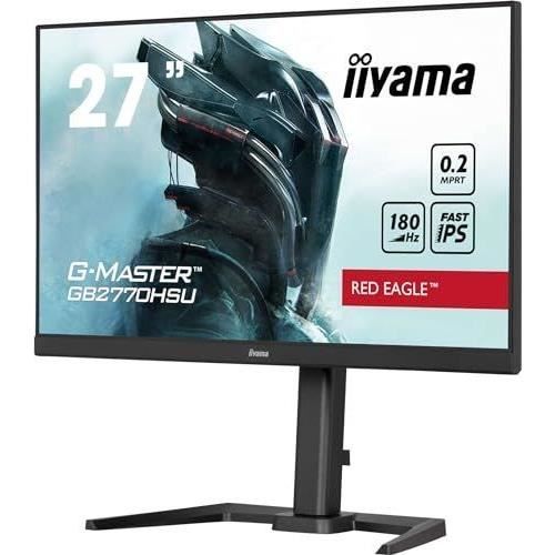 Ecran PC - IIYAMA - GB2770HSU-B6 - 27 IPS FHD 1920 x 1080 - 0,2ms - 180Hz - HDMI DP - Noir