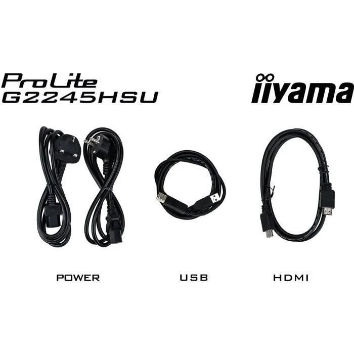 Ecran PC Gamer - IIYAMA - 22 - FHD - 100Hz - Dalle IPS - 1ms - G2245HSU-B2