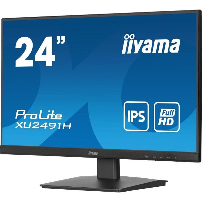 …cran PC - IIYAMA - XU2491H-B1 - 23,8 FHD - IPS - 100Hz - 0,5ms - HDMI/DP - VESA 100x100 - Noir