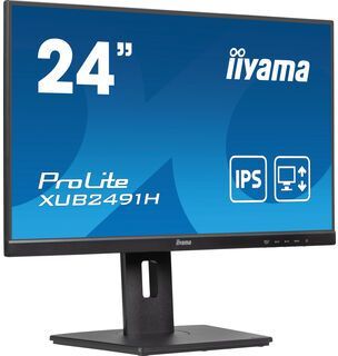 Ecran PC - IIYAMA - 23,8 - Full HD - 100Hz - Dalle IPS - 0.5ms - Pied réglable + Pivot - Prolite XUB2491H-B1