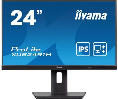 Ecran PC - IIYAMA - 23,8 - Full HD - 100Hz - Dalle IPS - 0.5ms - Pied réglable + Pivot - Prolite XUB2491H-B1