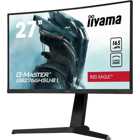 Ecran PC Gamer Incurvé - IIYAMA -  27 - FHD - 165Hz - Dalle VA - 1ms - Ajustable en hauteur - GB2766HSU-B1