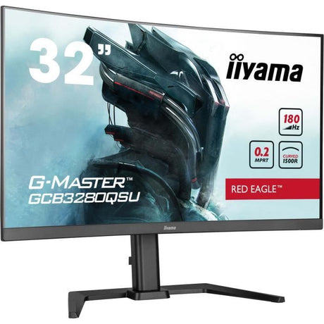 Ecran incurvé 32" Iiyama G-Master Red Eagle GCB3280QSU-B2 Quad HD 180Hz (Noir)