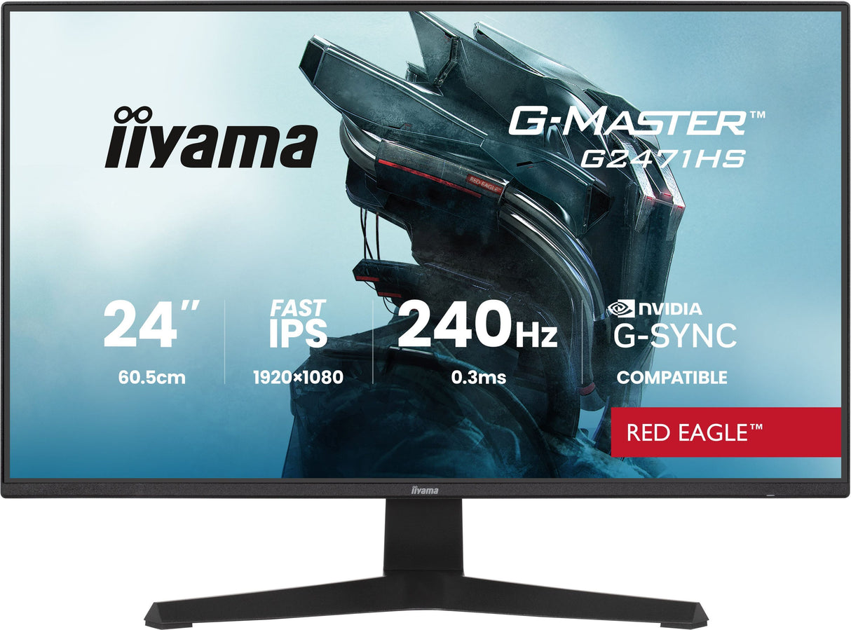 Ecran PC Gamer - IIYAMA - 23,8 - FHD - 240Hz - Dalle IPS - 0.3ms - G-Master Red Eagle