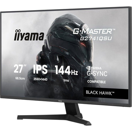 Ecran PC Gamer - IIYAMA - 27 - QHD - 144Hz - Dalle IPS - 1ms - G-Master Black Hawk G2741QSU-B1