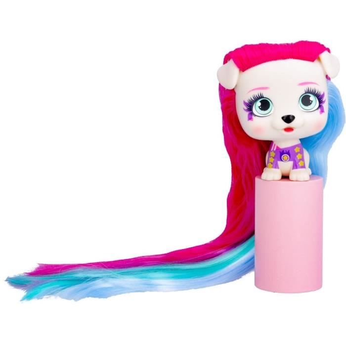 IMC TOYS VIP Pets Mini Doll - Bow Power - Gwen - Extra Long Hair - Colorful Accessories