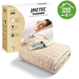 Surmatelas Chauffant - Imetec - Chauffe-lit Pour Lit Double 150 x 137 cm - 2 Commandes avec 2 Températures - Lavable