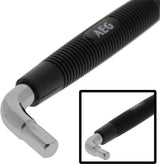 Clé de vidange double carrée 8-10mm - AEG - Poignée ergonomique antiglisse revetue caoutchouc.