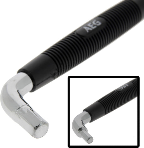 Clé de vidange hexagonale - AEG - double hexagone 8-12mm - poignée ergonomique antiglisse