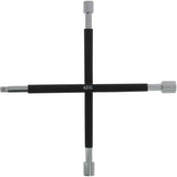 Clé en croix démonte-roue 3 douilles : 17/19/21mm et carré 1/2 - AEG - mousse antiglisse - Acier inoxydable HQ