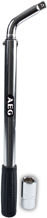 Clé démonte-roue dynamométrique préréglée a 100N/m - AEG - Douille réversible de 17 et 19mm -  Acier au chrome-vanadium