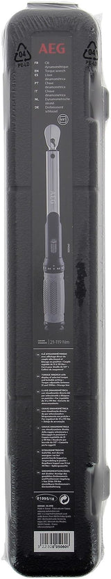 Clé dynamométrique couple de 21 a 119NM - AEG - Carré pour douille standard en 1/2'' - Longueur 39 cm