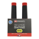 Additif kit contrôle technique moteur diesel, 2 additifs 300ml - FACOM - Nettoyant injecteurs + traitement huile