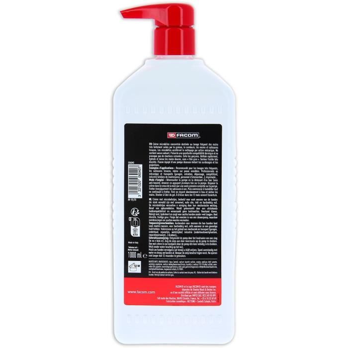 Savon microbilles spécial salissures tenaces 1L - FACOM - graisse, les encres et autres salissures tenaces - pompe doseuse