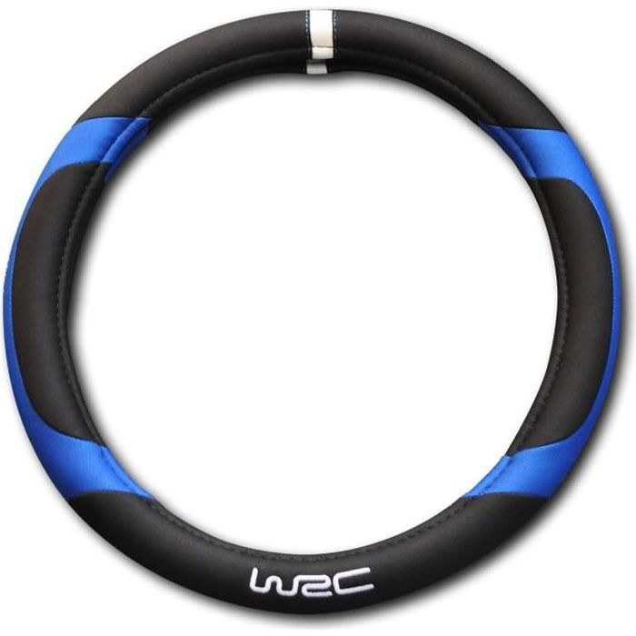 Couvre-volant Blue Race universel  volant de 35 a 38cm- WRC - Installation facile - Protege de la chaleur l'été et du froid l'hiver.