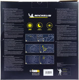 Lot de 4 enjoliveurs gris métallisés - MICHELIN - 16 pouces - Fixation simple par clips - NVS 42 pastille réflechissante