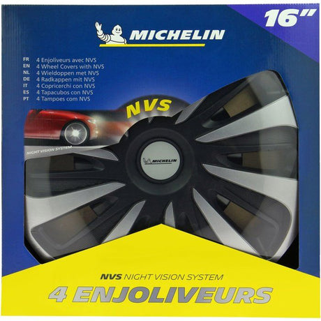 MICHELIN Enjoliveur 16 NVS 3D par 4 en boîte Noir